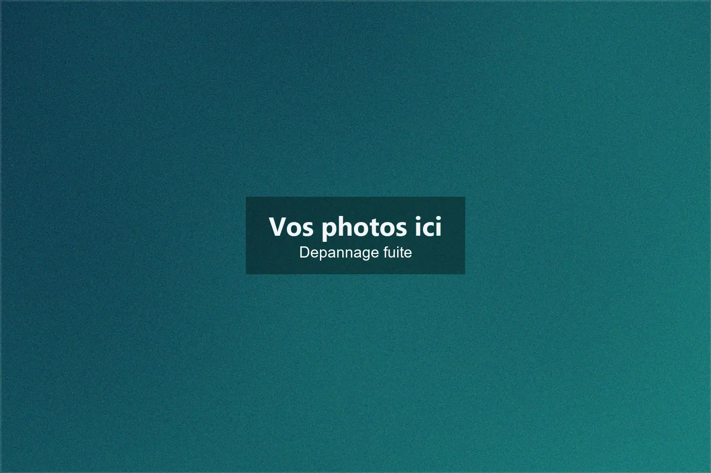 Recherche de fuite